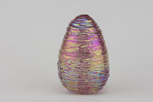 Textured Iridescent Egg Paperweight
