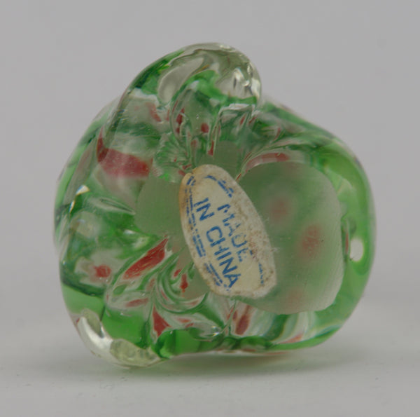 Millefiori Glass Frog Paperweight
