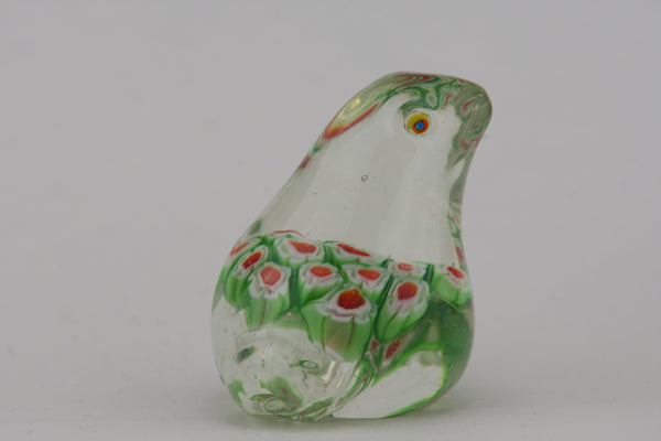 Millefiori Glass Frog Paperweight