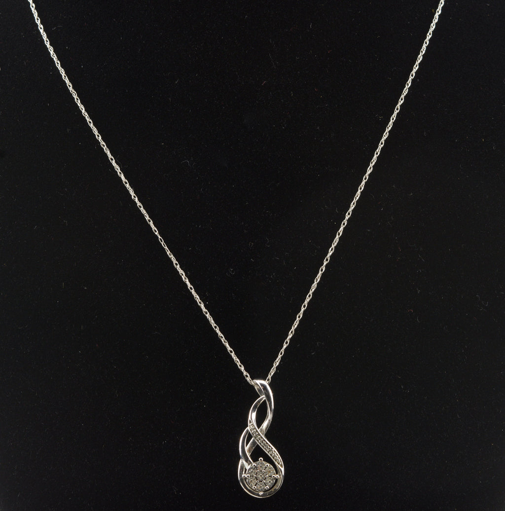 Sterling Silver Chain with Sterling Silver Pendant - 18"