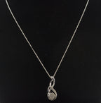 Sterling Silver Chain with Sterling Silver Pendant - 18"