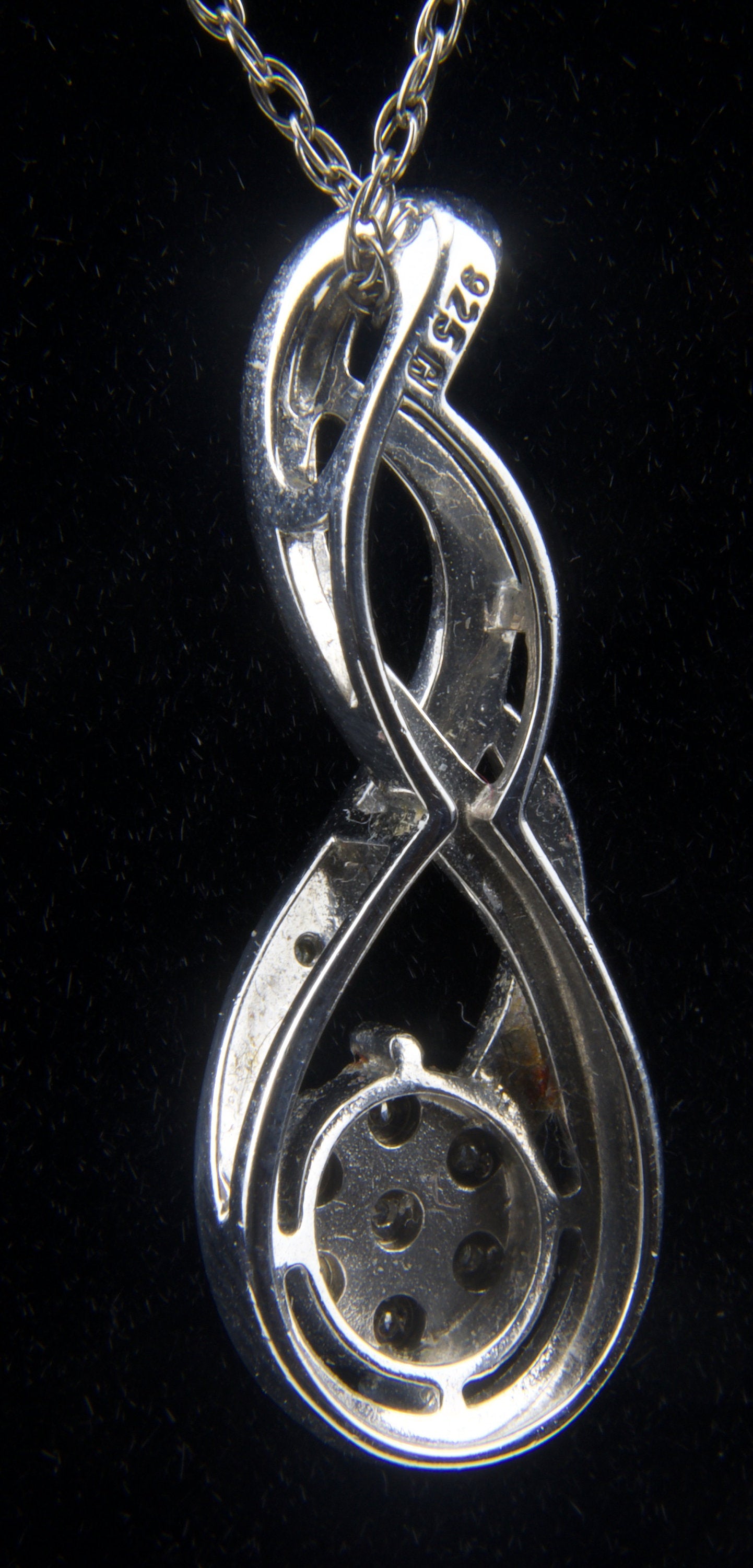 Sterling Silver Chain with Sterling Silver Pendant - 18"