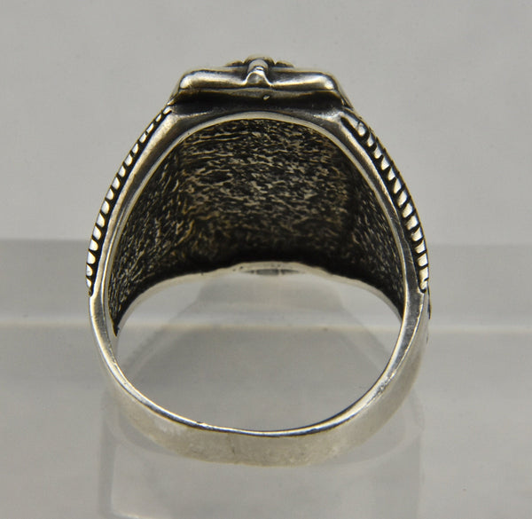 Rhodonite Sterling Silver Ring - Size 8
