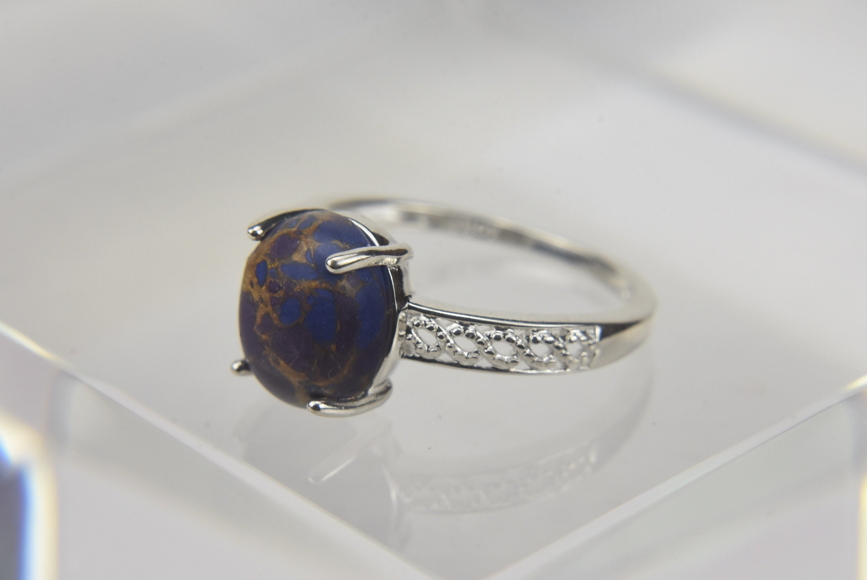 Mojave Purple! Turquoise Sterling Ring - Size 9