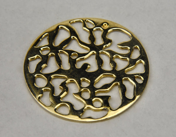 Gold Tone Sterling Silver Pendant