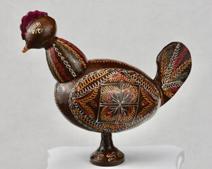 Hand Painted Russian Wooden Rooster
