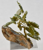 Jade and Metal Wire Bonsai Tree on Rock Base