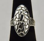 Sterling Silver Pebble Ring - Size 6.25