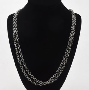 Carolyn Pollack - FIVE FOOT LONG Sterling Silver Rope Link Chain Necklace