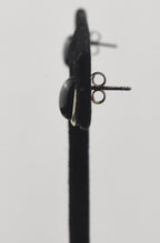 Cute Pair of Silver Black Onyx Stud Earrings