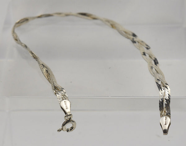 Italian Sterling Silver Braided Bracelet