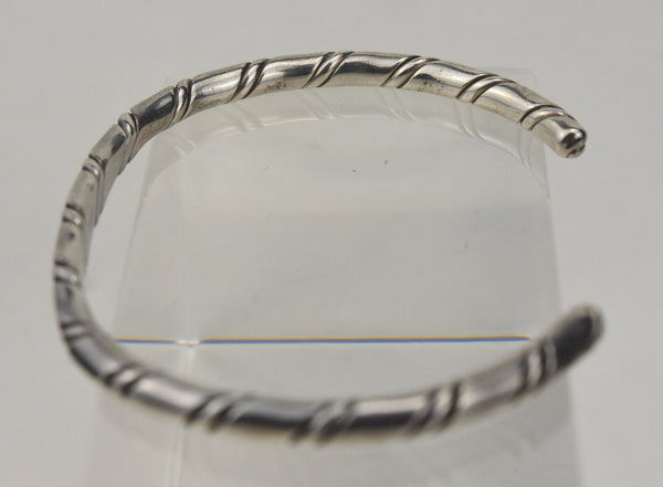 Twisted Sterling Silver Bangle Bracelet