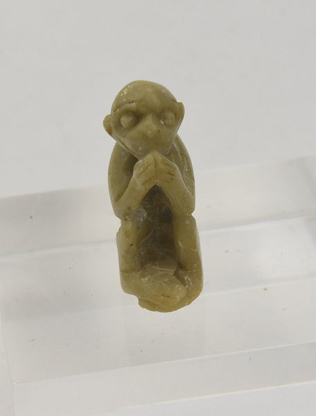 Carved Stone Seated Monkey
