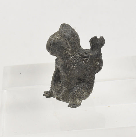 Cast Lead Koala and Baby Figurine