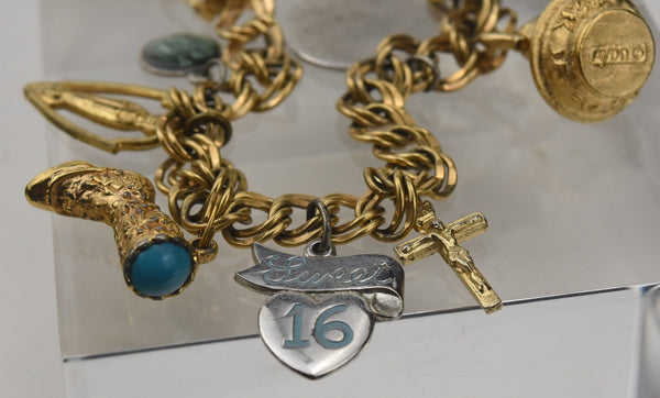 Avon - 12k Gold Filled Vintage Charm Bracelet