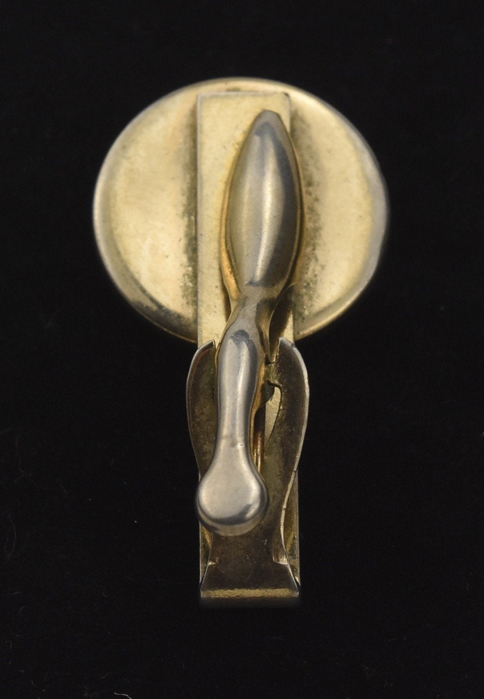 Vintage Tie Clip with Porcelain Monogram