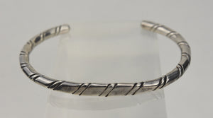 Twisted Sterling Silver Bangle Bracelet