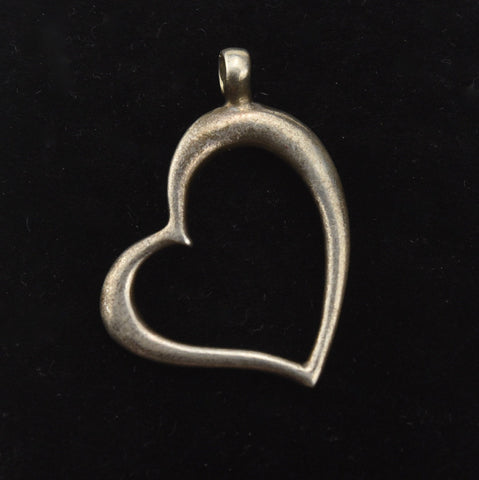 Silver Open Heart Pendant