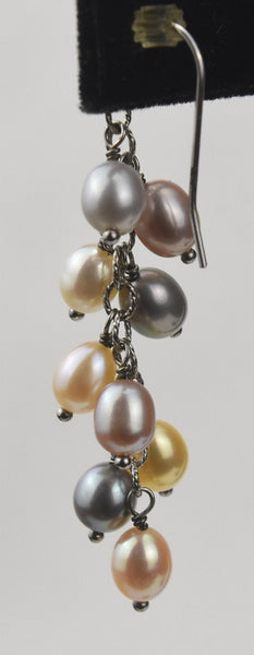 SINGLE Multi Color Pearl Dangle Earring