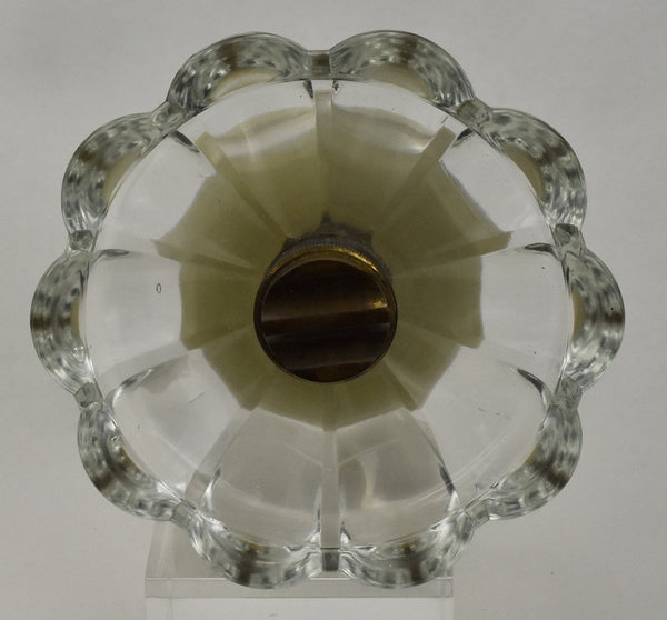 Vintage Brass, Glass and Agate Ashtray