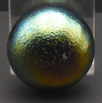 Vintage Green Iridescent Art Glass Paperweight