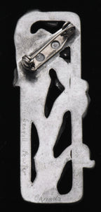 Seagull Pewter - Vintage Pewter Iris Flower Brooch