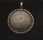 Vintage Carved Jasper Cabochon Pendant