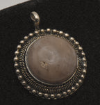 Vintage Carved Jasper Cabochon Pendant
