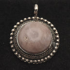 Vintage Carved Jasper Cabochon Pendant