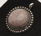 Vintage Carved Jasper Cabochon Pendant