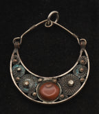 Vintage Handmade Filigree Carnelian Pendant