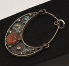 Vintage Handmade Filigree Carnelian Pendant