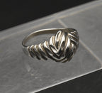 Vintage Sterling Silver "Knot" Ring - Size 7.75