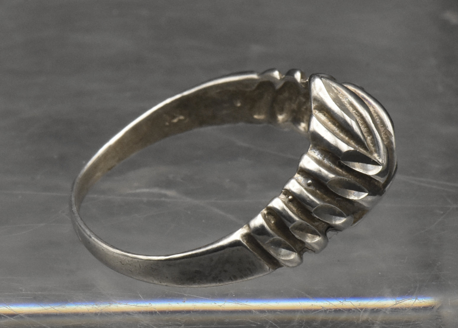 Vintage Sterling Silver "Knot" Ring - Size 7.75