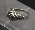 Vintage Sterling Silver "Knot" Ring - Size 7.75