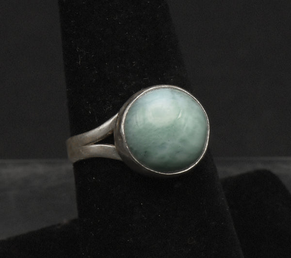 Vintage Larimar Sterling Silver Ring - Size 7.25