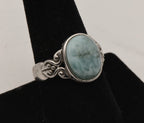 Vintage Larimar Sterling Silver Ring - Size 9