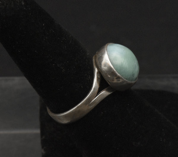 Vintage Larimar Sterling Silver Ring - Size 7.25