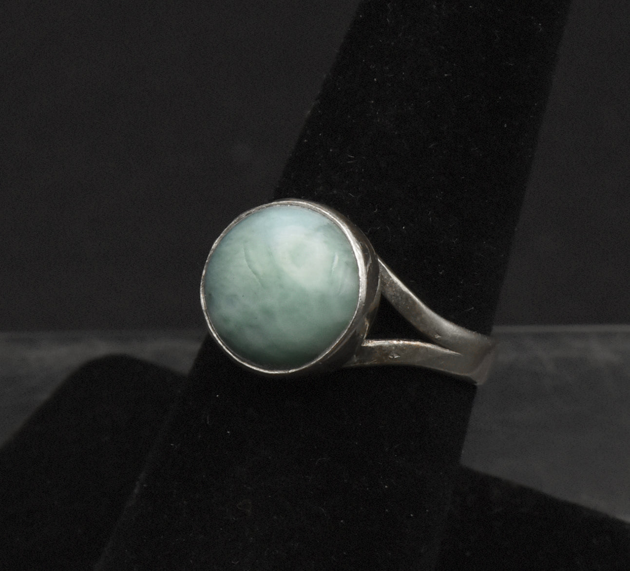 Vintage Larimar Sterling Silver Ring - Size 7.25