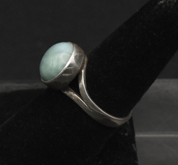 Vintage Larimar Sterling Silver Ring - Size 7.25