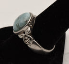 Vintage Larimar Sterling Silver Ring - Size 9