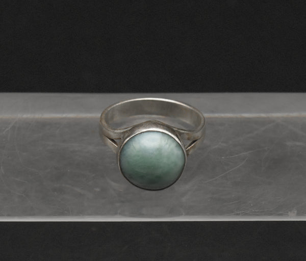 Vintage Larimar Sterling Silver Ring - Size 7.25