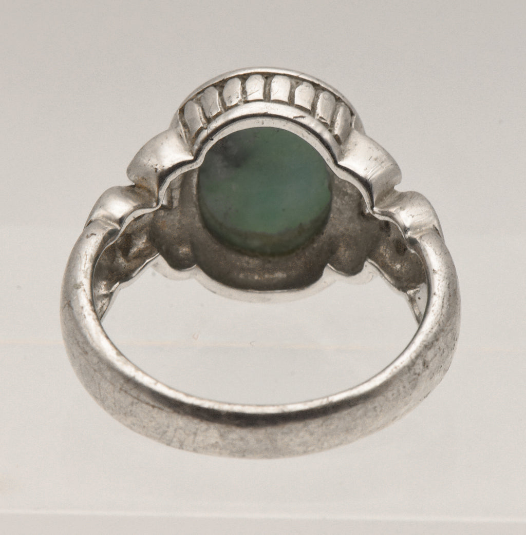 Vintage Larimar Sterling Silver Ring - Size 9