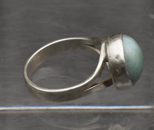 Vintage Larimar Sterling Silver Ring - Size 7.25