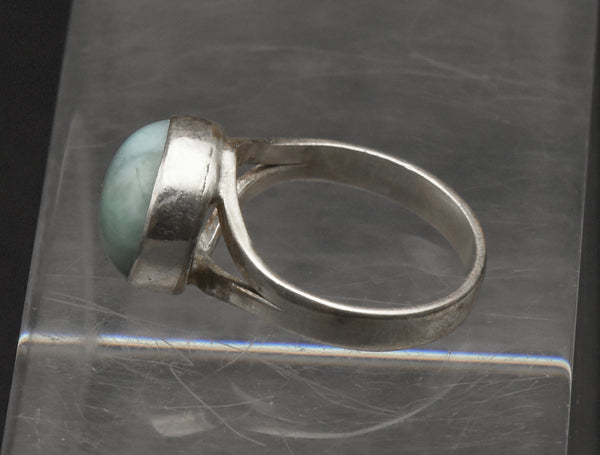 Vintage Larimar Sterling Silver Ring - Size 7.25