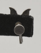 UNMATCHED Silver Tone Metal Leaves Screw Back Earring