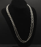 Vintage Sterling Silver Four Foot Long Chain Necklace