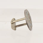 UNMATCHED Vintage Handmade Sterling Silver and Abalone Shell Cufflink