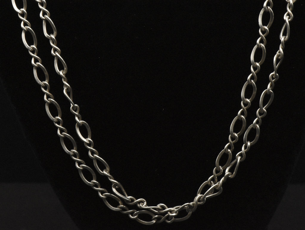 Vintage Sterling Silver Four Foot Long Chain Necklace
