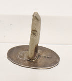 UNMATCHED Vintage Handmade Sterling Silver and Abalone Shell Cufflink